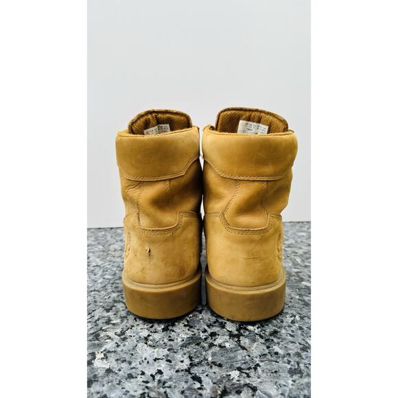Timberland 19079 Leather Round Toe Lace Up Ankle Work Mens Boots Size 11 Wheat main image 7